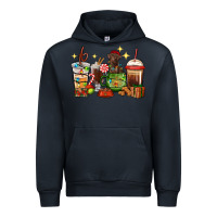 Navy Christmas coffee cups with Labrador Urban Hoodie - RanaPortraitStore
