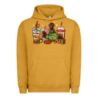 Pigment Peanut Butter Christmas coffee cups with Labrador Urban Hoodie - RanaPortraitStore