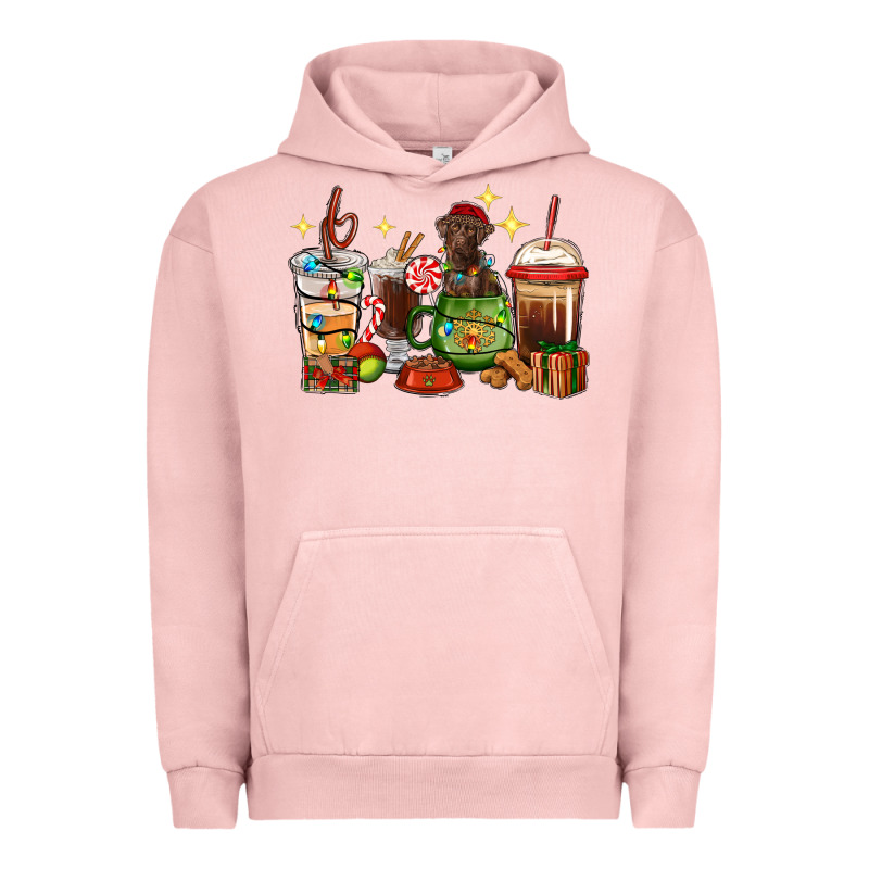 Christmas Coffee Cups With Labrador Urban Hoodie by RanaPortraitStore | Teevron