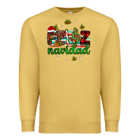 Antique Gold feliz navidad Premium Sweatshirt - JahusDesignShop
