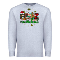Heather Grey feliz navidad Premium Sweatshirt - JahusDesignShop