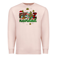 Pale Pink feliz navidad Premium Sweatshirt - JahusDesignShop