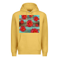 Antique Gold Western Roses Premium Hoodie - LillyAllenDesigns