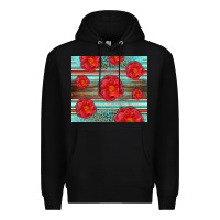 Black Western Roses Premium Hoodie - LillyAllenDesigns