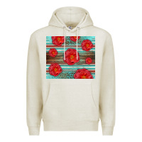 Oatmeal Heather Western Roses Premium Hoodie - LillyAllenDesigns