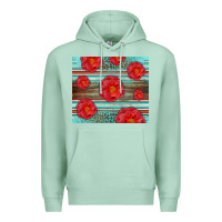 Seafoam Western Roses Premium Hoodie - LillyAllenDesigns