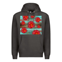 Smoke Western Roses Premium Hoodie - LillyAllenDesigns