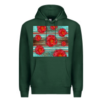 Sports Green Western Roses Premium Hoodie - LillyAllenDesigns