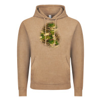 Vintage Coffee camouflage and leopard patch  1 Vintage Hoodie - BundleAndBundleShop