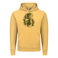 Vintage Mustard camouflage and leopard patch  1 Vintage Hoodie - BundleAndBundleShop