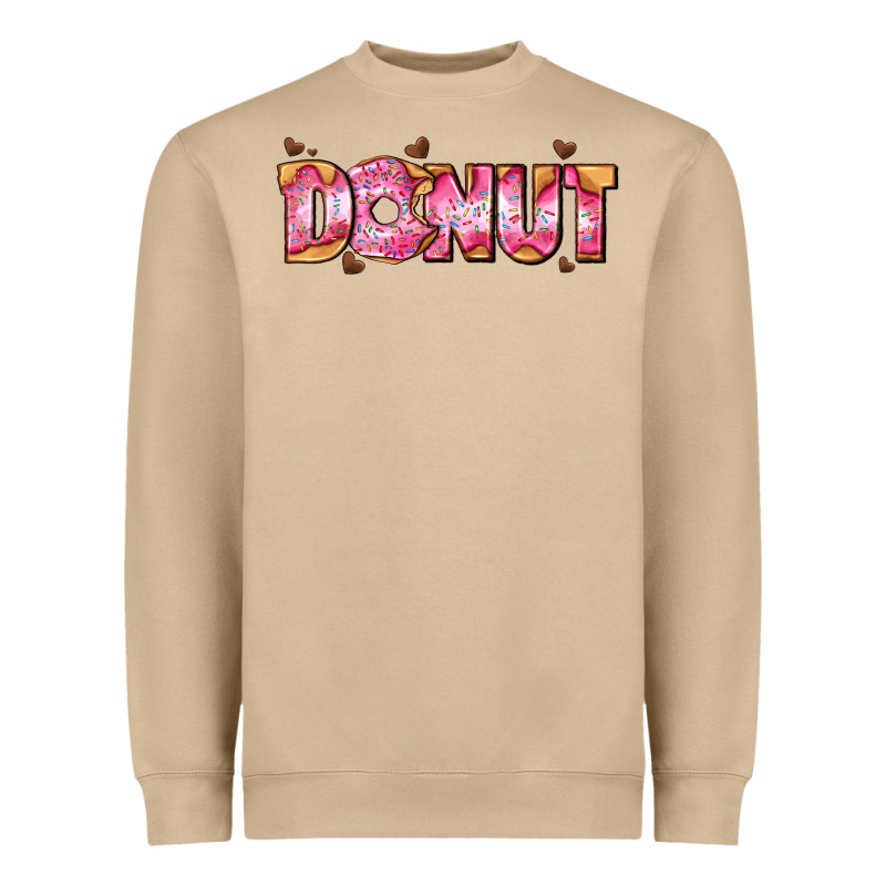 Donut With Donut And Hearts Heavyweight Sweatshirt by AdoDesignShop | Teevron
