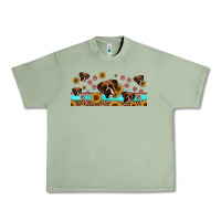 Oil Green western boxer dogs Urban Heavy Tee - Jasminsmagicworld