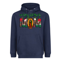 Navy mexican mom our lady of guadalupe leopard Heavyweight Hoodie - JahusDesignShop