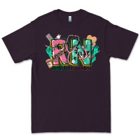 Plum registered nurse Premium Tee - CowGirlArtShop