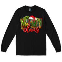 Black christmas mimi claus Long Sleeve Tee - FaDigitalArtStudio