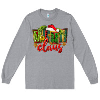 Heather Grey christmas mimi claus Long Sleeve Tee - FaDigitalArtStudio