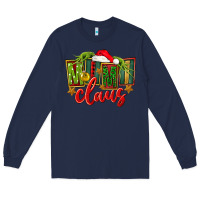 Navy christmas mimi claus Long Sleeve Tee - FaDigitalArtStudio