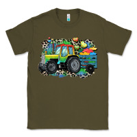 Army Green Autism farm tractor Classic Tee - CowGirlArtShop