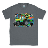 Charcoal Heather Autism farm tractor Classic Tee - CowGirlArtShop
