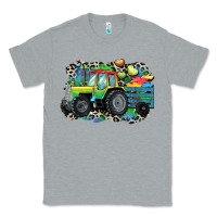 Heather Grey Autism farm tractor Classic Tee - CowGirlArtShop