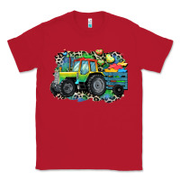 Red Autism farm tractor Classic Tee - CowGirlArtShop