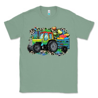 Sage Autism farm tractor Classic Tee - CowGirlArtShop