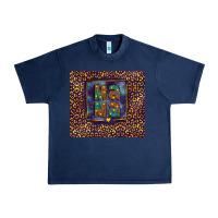 Navy Leopard mama Urban Heavy Tee - FaDigitalArtStudio