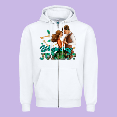 Where Is My Juliet Zipper Hoodie Designed By Adodesignshop
