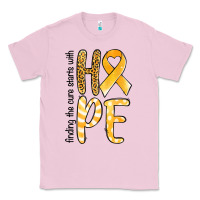 Bubblegum Pink finding the cure starts with hope childhood cancer awareness Classic Tee - Jasminsmagicworld