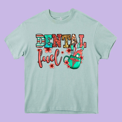 Dental Fuel Coffee Cup Heavy Core Tee Designed By Jasminsmagicworld