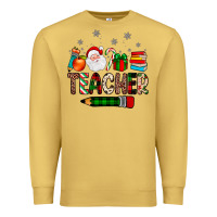 Antique Gold teacher Christmas Premium Sweatshirt - JahusDesignShop