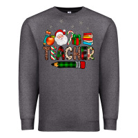 Charcoal Heather teacher Christmas Premium Sweatshirt - JahusDesignShop
