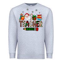 Heather Grey teacher Christmas Premium Sweatshirt - JahusDesignShop