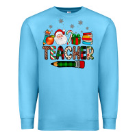 Ocean Blue teacher Christmas Premium Sweatshirt - JahusDesignShop