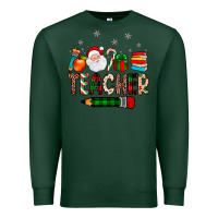 Sports Green teacher Christmas Premium Sweatshirt - JahusDesignShop
