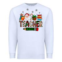 White teacher Christmas Premium Sweatshirt - JahusDesignShop