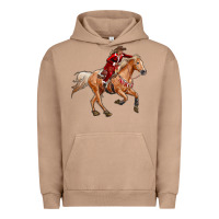 Pigment Burro Western Christmas Cowgirl On The Horse Urban Hoodie - RanaPortraitStore