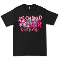 Black Chemo hair don't care Cancer Awareness Premium Tee - HowdyJamesFarm