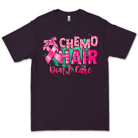 Plum Chemo hair don't care Cancer Awareness Premium Tee - HowdyJamesFarm
