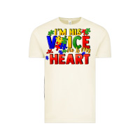 I'm His Voice He Is My Heart Vintage Tee | Teevron