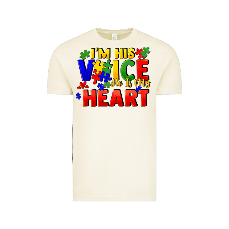 I'm His Voice He Is My Heart Vintage Tee by FaDigitalArtStudio | Teevron