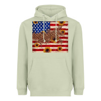 Matcha American flag leopard sunflower Heavyweight Hoodie - JahusDesignShop