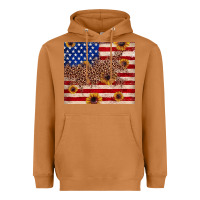 Meerkat American flag leopard sunflower Heavyweight Hoodie - JahusDesignShop