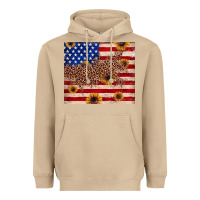 Mushroom American flag leopard sunflower Heavyweight Hoodie - JahusDesignShop