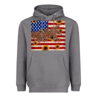 Storm American flag leopard sunflower Heavyweight Hoodie - JahusDesignShop