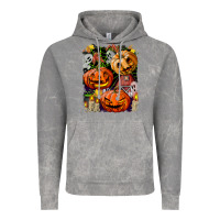 Cloud Rock Halloween Pumpkins Vintage Hoodie - BundleAndBundleShop