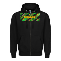 Black leopar and cowhide with cheers Zipper Hoodie - AdoDesignShop