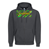 Smoke leopar and cowhide with cheers Zipper Hoodie - AdoDesignShop