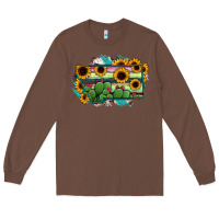 Chestnut Montana Map Sunflower Cactus Serape Long Sleeve Tee - RanaPortraitStore