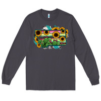 Smoke Montana Map Sunflower Cactus Serape Long Sleeve Tee - RanaPortraitStore